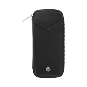 Etui A Stylo X 3 En Cuir Noir Line D
