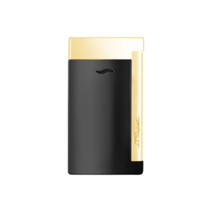 S.T. Dupont Briquet Slim 7 Noir Et Finition Doree