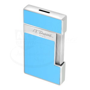 S.T. Dupont Briquet Slim 7 Bleu Clair Laqué et Chrome