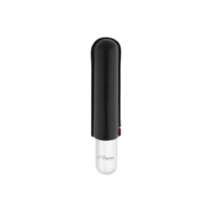 S.T. Dupont Etui Simple Cigare Noir Graine Chrome