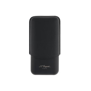 Etui Triple Cigare Noir Graine Mat