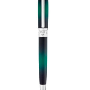 S.T. Dupont Stylo Roller Line D Medium Sunburst Vert et Or