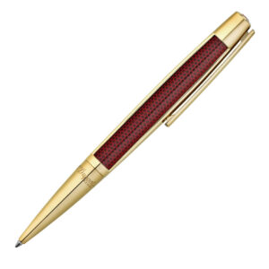 S.T. Dupont Stylo Bille Défi Or et Laque Rouge