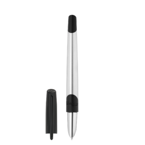 Stylo Plume Defi Millenium Chrome Brosse Et Noir Mat