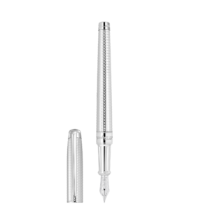 Stylo Plume Line D Eternity Orfevre Medium Pointe De Diamant Palladium