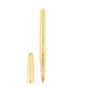 Stylo Plume Line D Eternity Large Orfevre Pointe De Diamant Dore