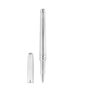 Stylo Roller Line D Eternity Orfevre Medium Pointe De Diamant Palladium