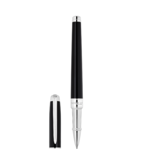 Stylo Roller Line D Eternity Medium Noir Et Palladium