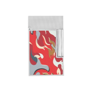 Briquet Ligne2 Guilloche Sous Laque Camo Rouge