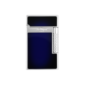 Briquet Le Grand Dupont Cling Laque Bleue Et Palladium