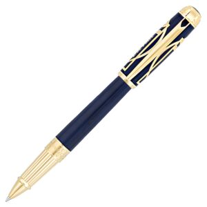 S.T. Dupont Line D Prestige Blue Vitruvian Man - Stylo Roller - Édition Limitée